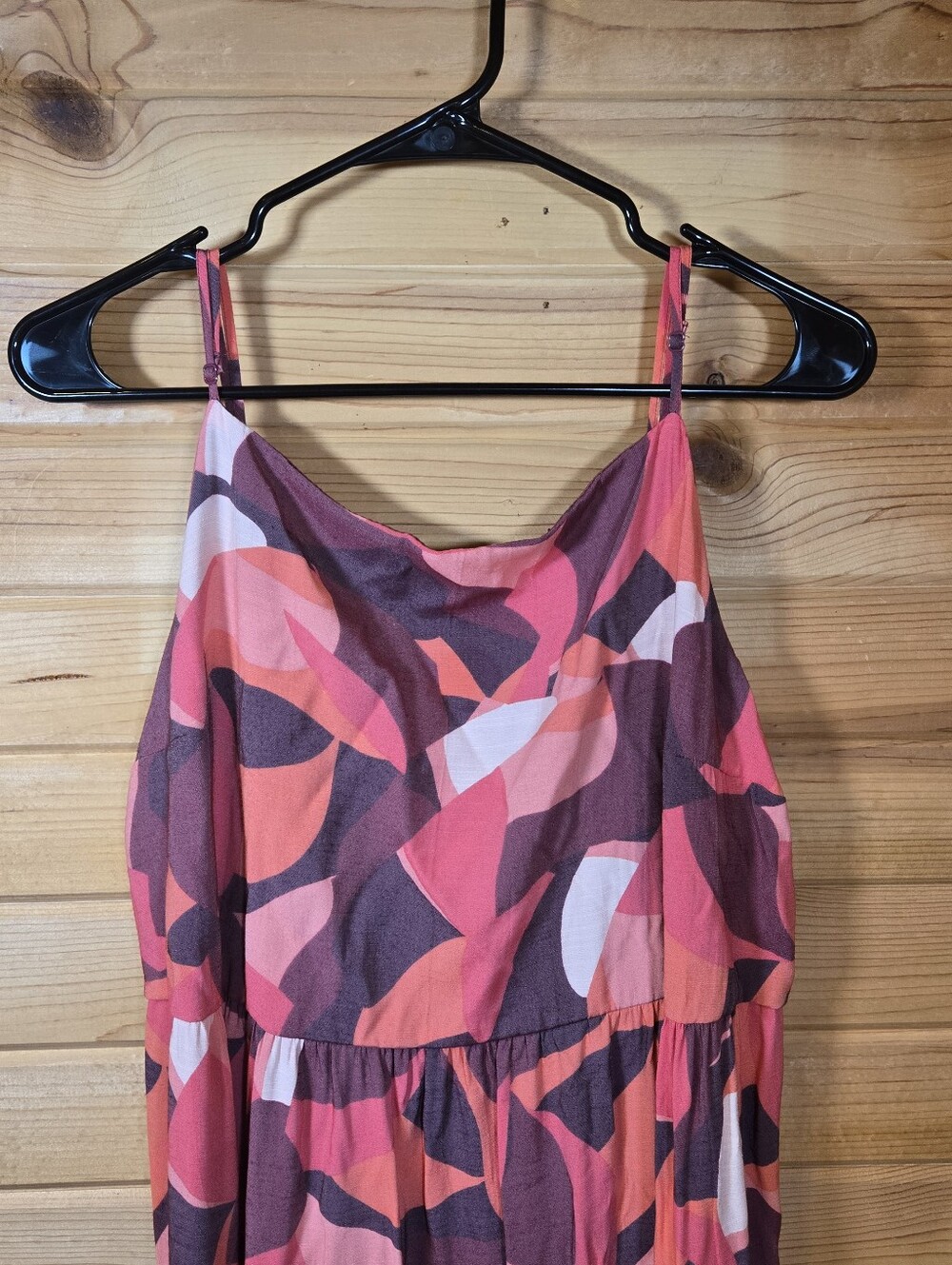 Nine West Maxi Dress Abstract Geometric Print Sleeveless Women's XXL 2XL EUC